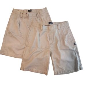 Parker Khaki Uniform Shorts, Size 30 (Two Pair)